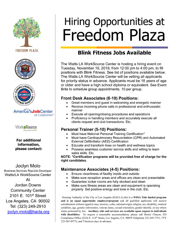 Jobs Freedom Plaza